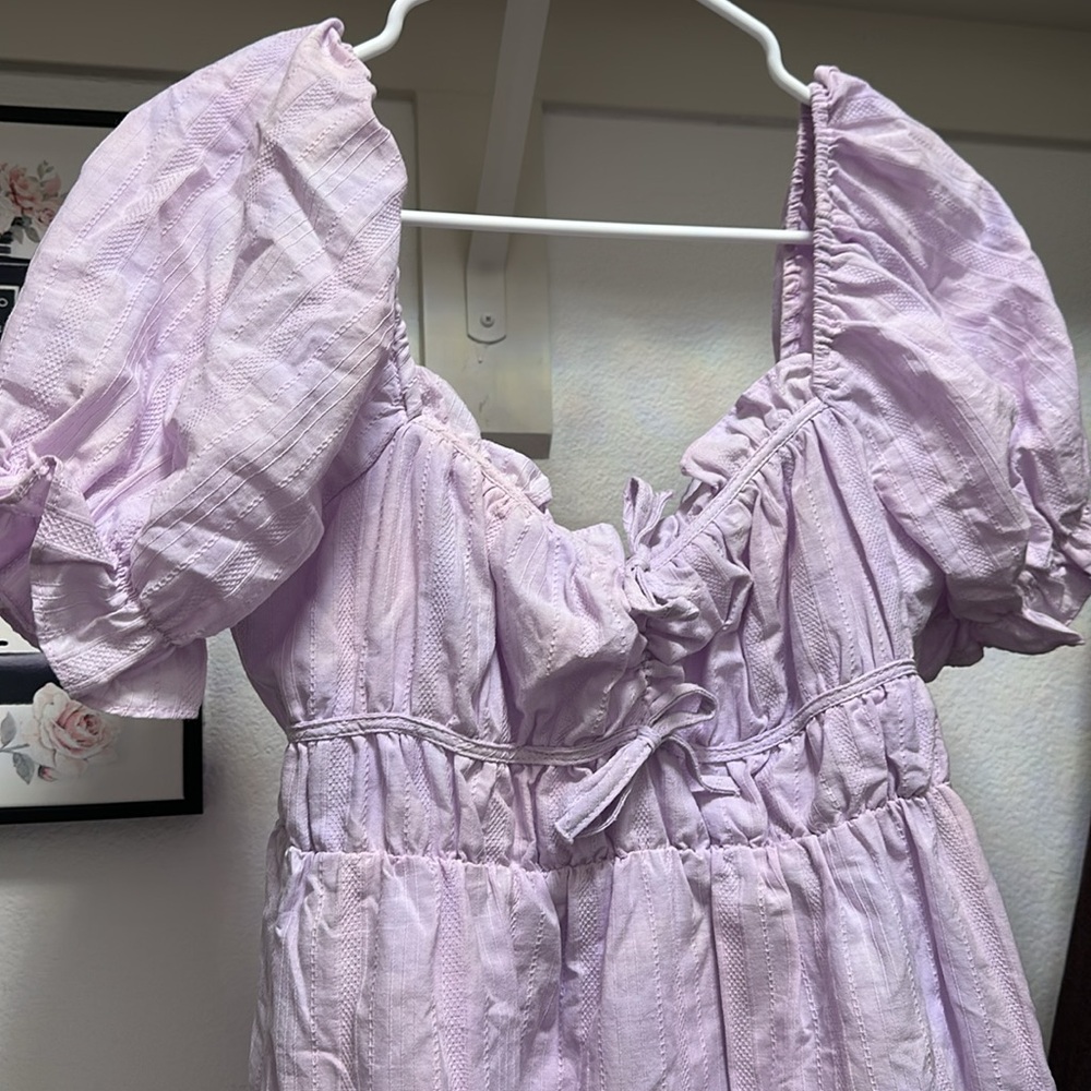 Lavender Ruffled Dress